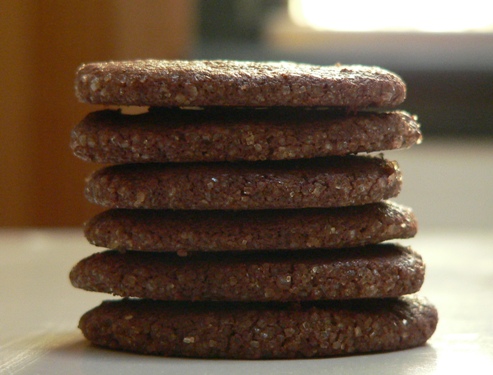 Chocolate Sablés | Fig Jam and Lime Cordial