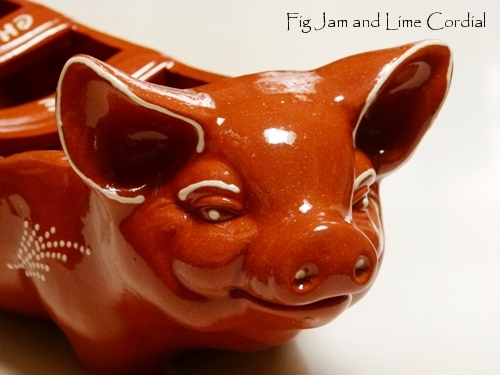 Pig On Fire! | Fig Jam and Lime Cordial