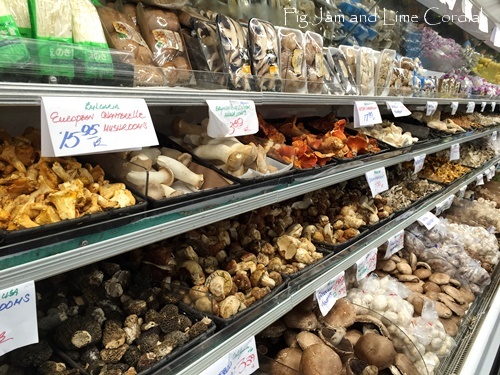 I actually squealed out loud when I came across the mushroom display at Berkeley Bowl West.
